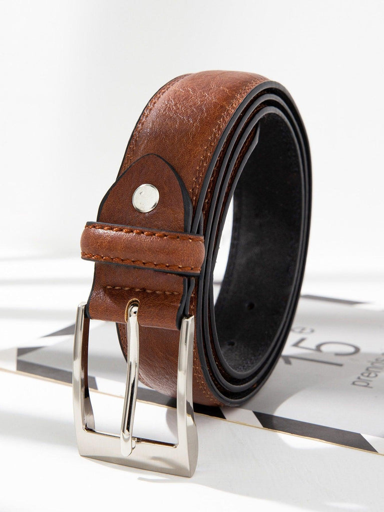 Men PU Leather Casual Belt - Men Belts & Suspenders Brown / one-size Constant Lavida